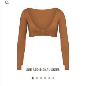 BNWT SKIMS SWIM ALMOND COLOR Beach Shrug Sold out online